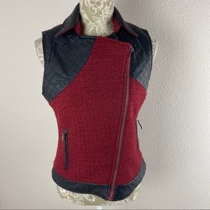 Montanaco Montana Clothing Co Red Moto Vest Small